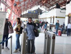 6 Hari Masa Angkutan Lebaran, Penumpang KA di Stasiun Cepu Didominasi Penumpang yang Turun