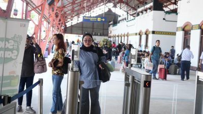 6 Hari Masa Angkutan Lebaran, Penumpang KA di Stasiun Cepu Didominasi Penumpang yang Turun